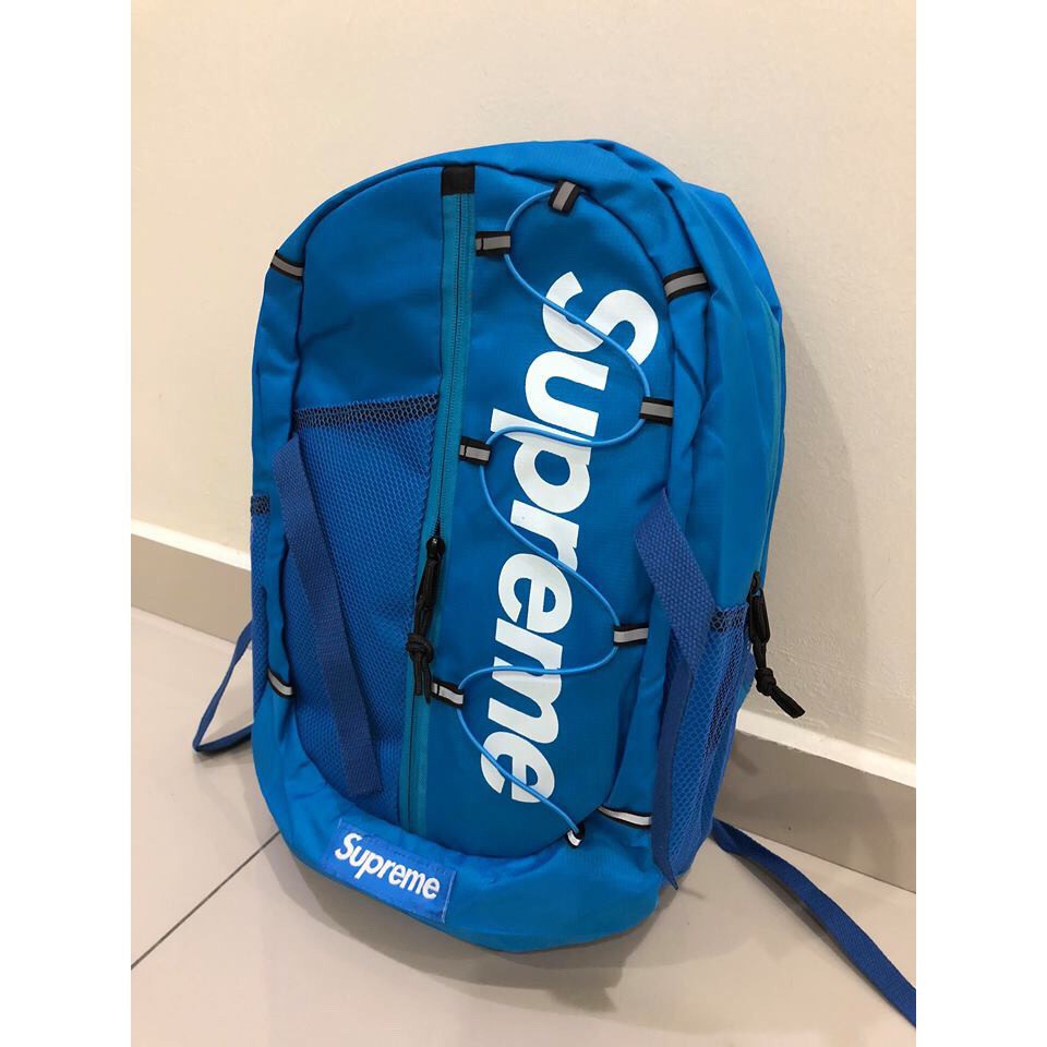 Blue Supreme Backpack Ss17 | Supreme and Everybody