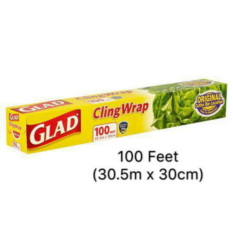 Glad Food Wrap Cling Film 100Feet (30.5meter x 30cm) Shopee Malaysia
