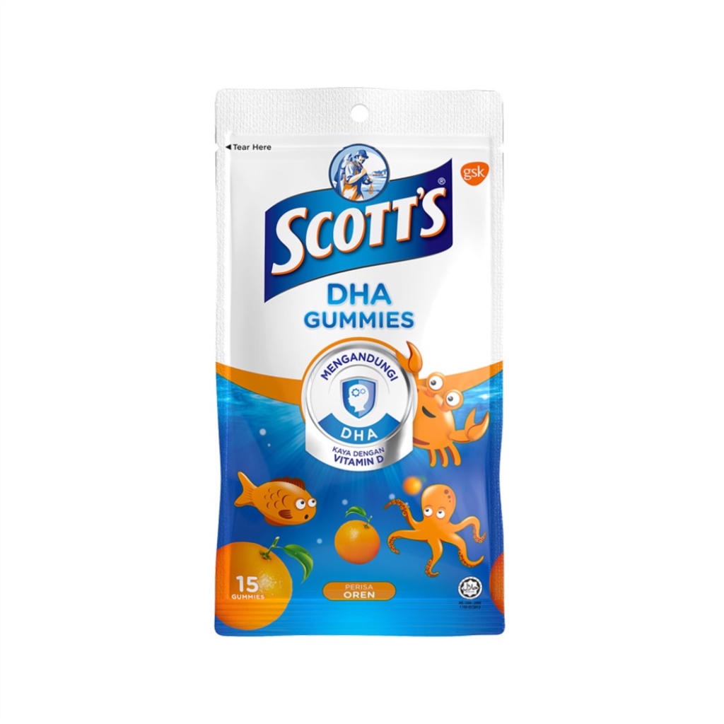 SCOTT'S DHA Gummies Orange 15's | Shopee Malaysia