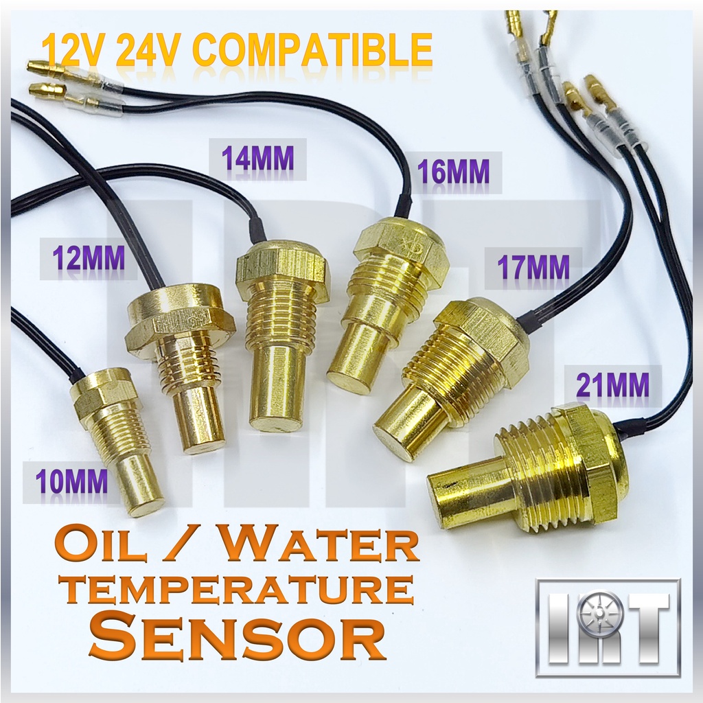 Air Minyak Sensor Oil Water Temperature Suhu Kereta Meter Modified Saga