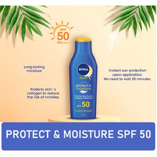 Nivea Sun Care Protect & Moisture SPF50 75ml/125ml
