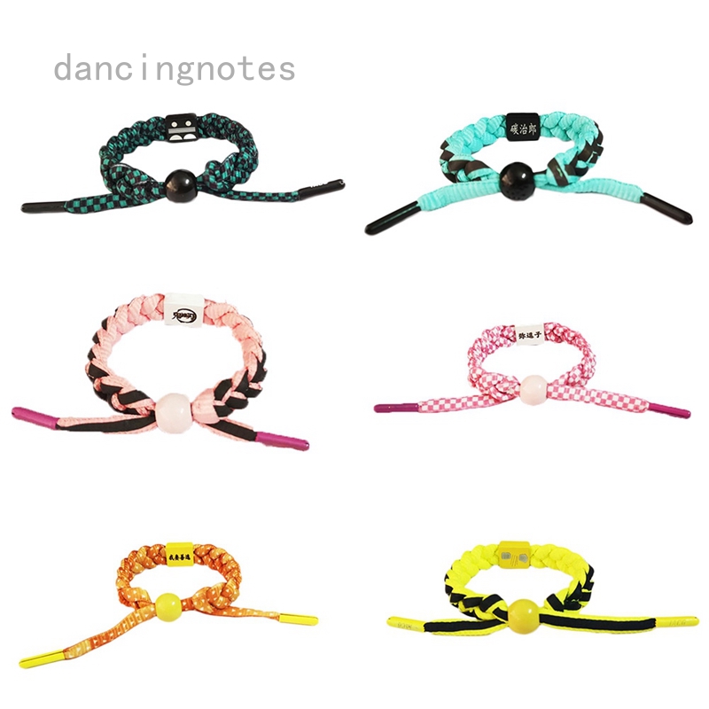 Anime Demon Slayer Bracelet Cartoon Figure Kamado Bangles Wristband 