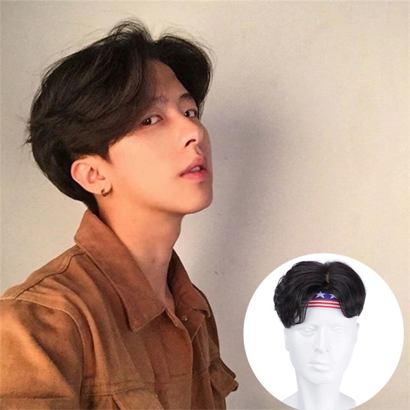 Human Hair Middle Part Top Toupee Men Wig Toupee Handmade Top Hair
