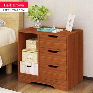 Modern Wood Home Hotel Bedroom Bedside Table Night Table Nightstand File Storage Cabinet Drawer Beside Bed Shopee Malaysia