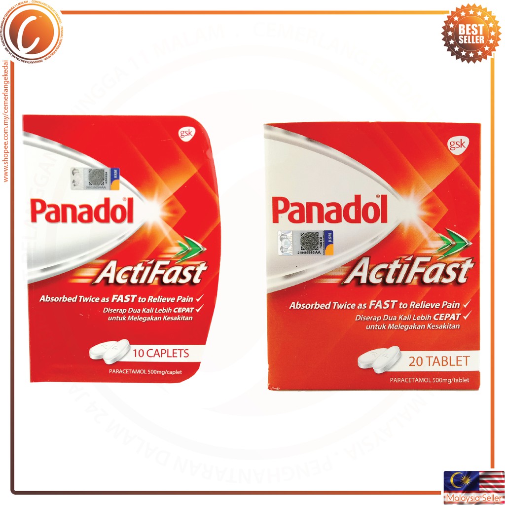 Gsk Panadol Actifast 500mg 10tabs Shopee Malaysia