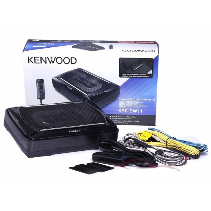 Kenwood Underseat Active Powered Subwoofer With Q Bass Volume Control Ksc Sw11 Shopee Malaysia