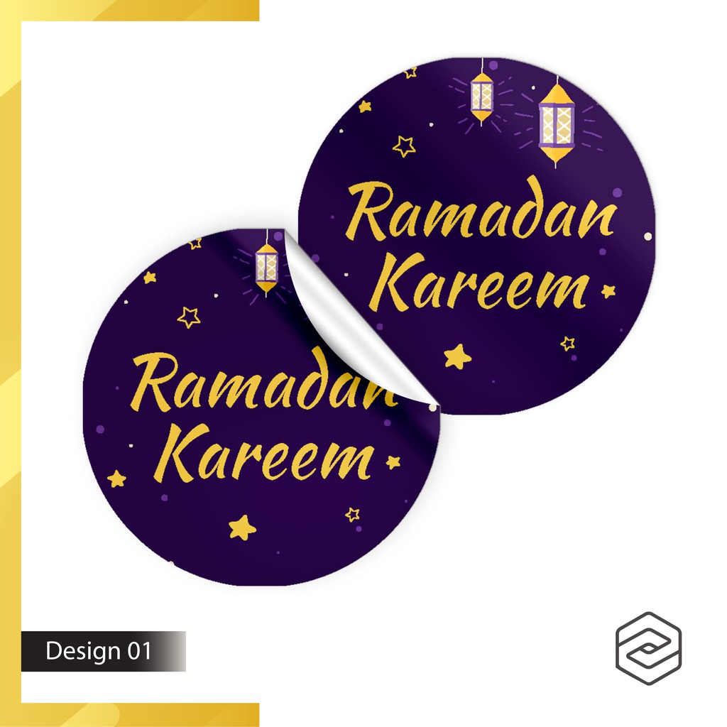[Ready Stock] 300pcs Hari Raya Sticker Label Sheets for cookies packaging gift Selamat Eid al-Fitr Aidilfitri