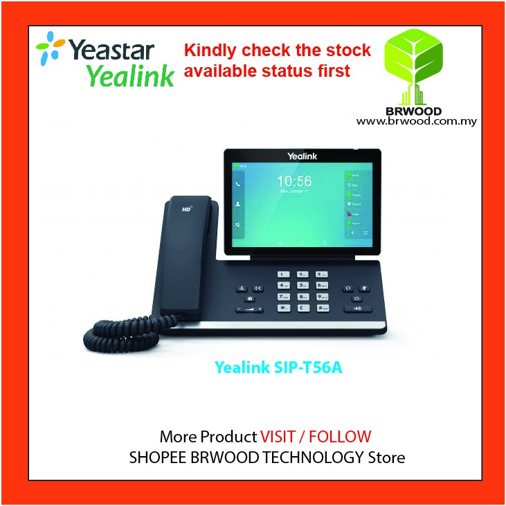 YEALINK SIP-T56A: SMART BUSINESS IP SIP PHONE | Shopee Malaysia