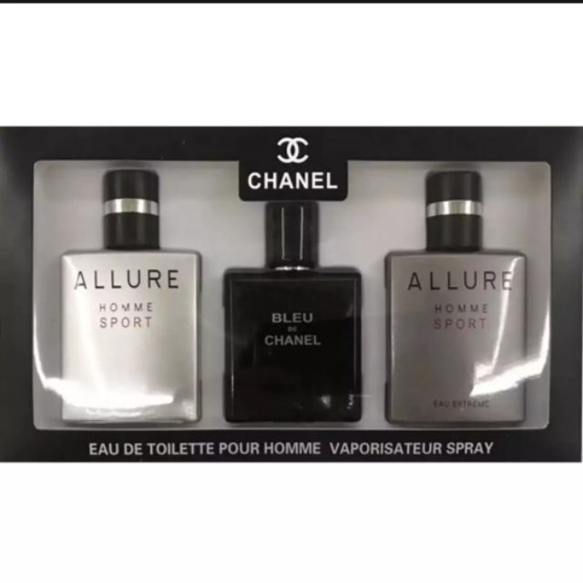 Allure Homme+Allure Homme Sport Eau Extreme+Blue de Chanel Set Edt 25ml |  Shopee Malaysia