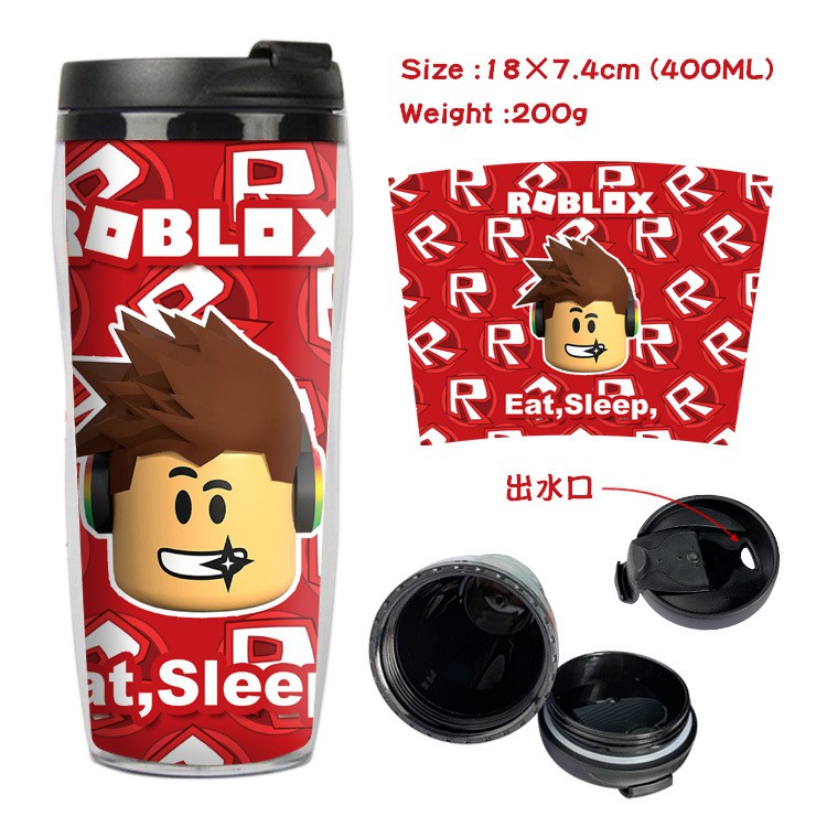 Virtual World Roblox Double Layer Insulation Plastic Cup Cool Water Cup Creative Water Cup Sports Water Bottle Shopee Malaysia - roblox drink bottle
