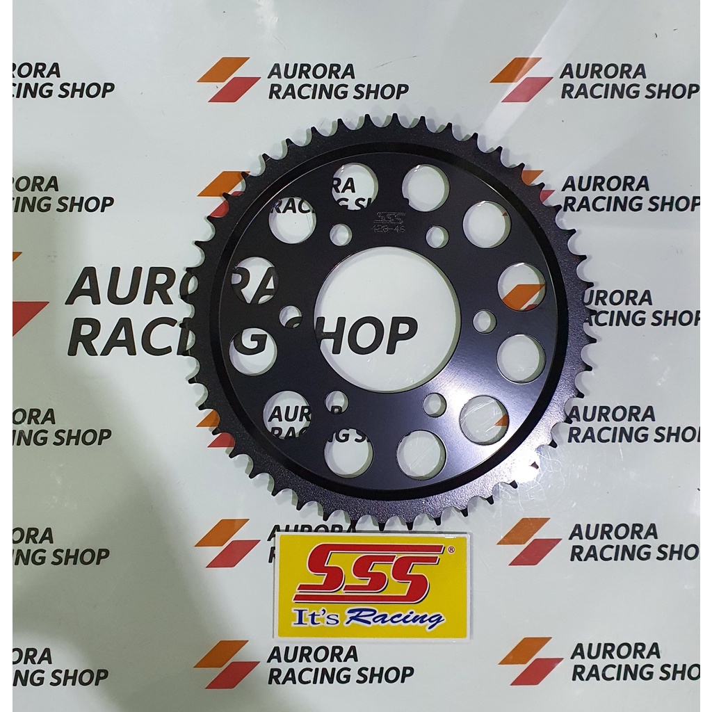 Rear GEAR SSS 428 BLACK NEW CBR 150 R K45N / K45R / CB 150X - Bolt Hole ...