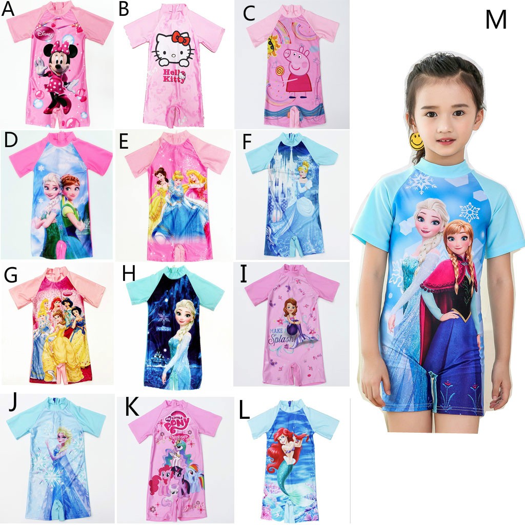 elsa swimming costume