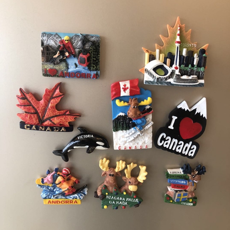 Foreign Tourist Attractions Canada Toronto Souvenir Resin Refrigerator Stickers Refrigerator Decorations