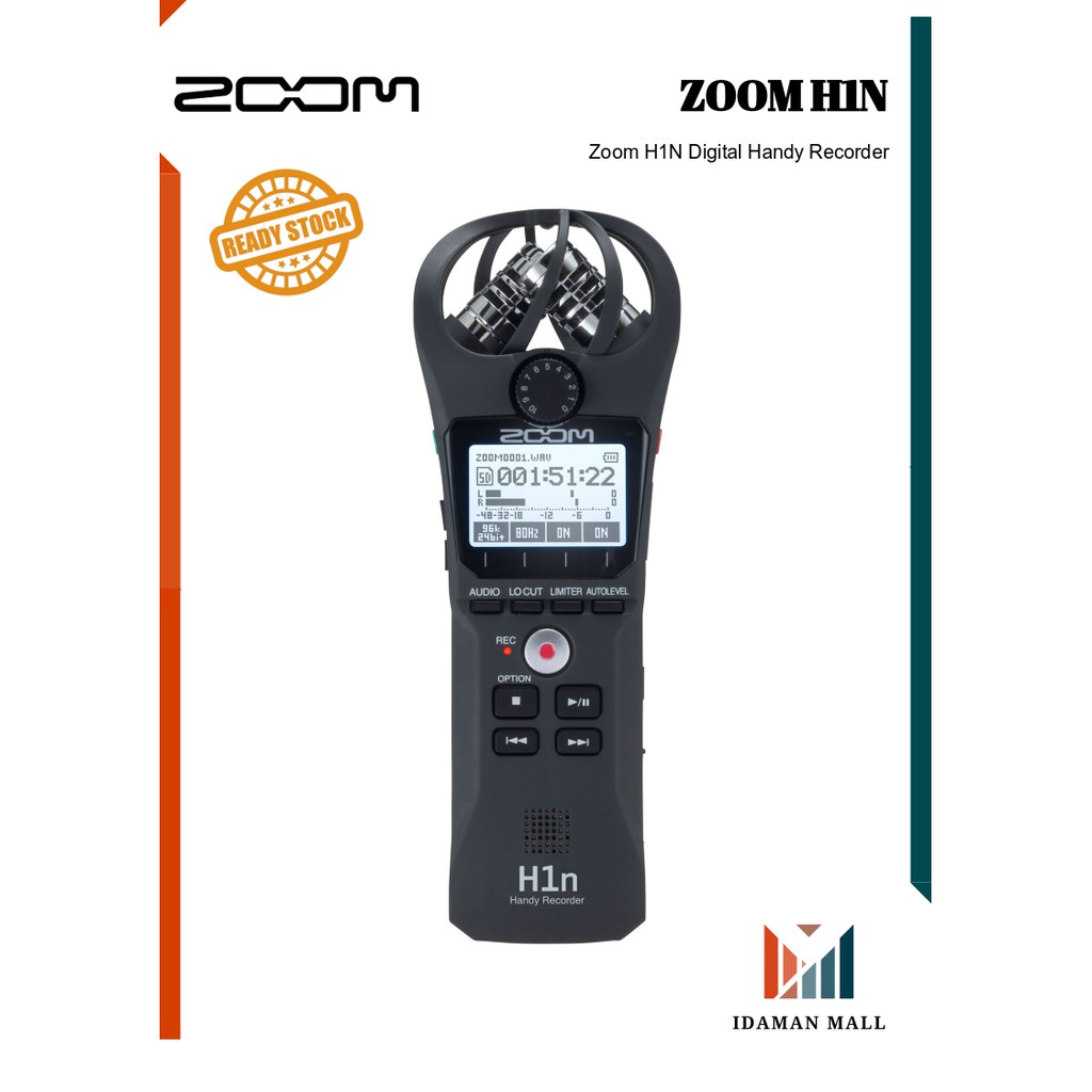 (READY STOCK) Zoom H1N Digital Handy Recorder