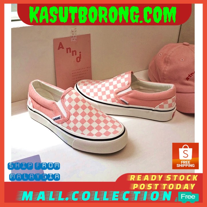  VANS CHECKERBOARD SLIP ON PINK READY STOCK MALAYSIA✅