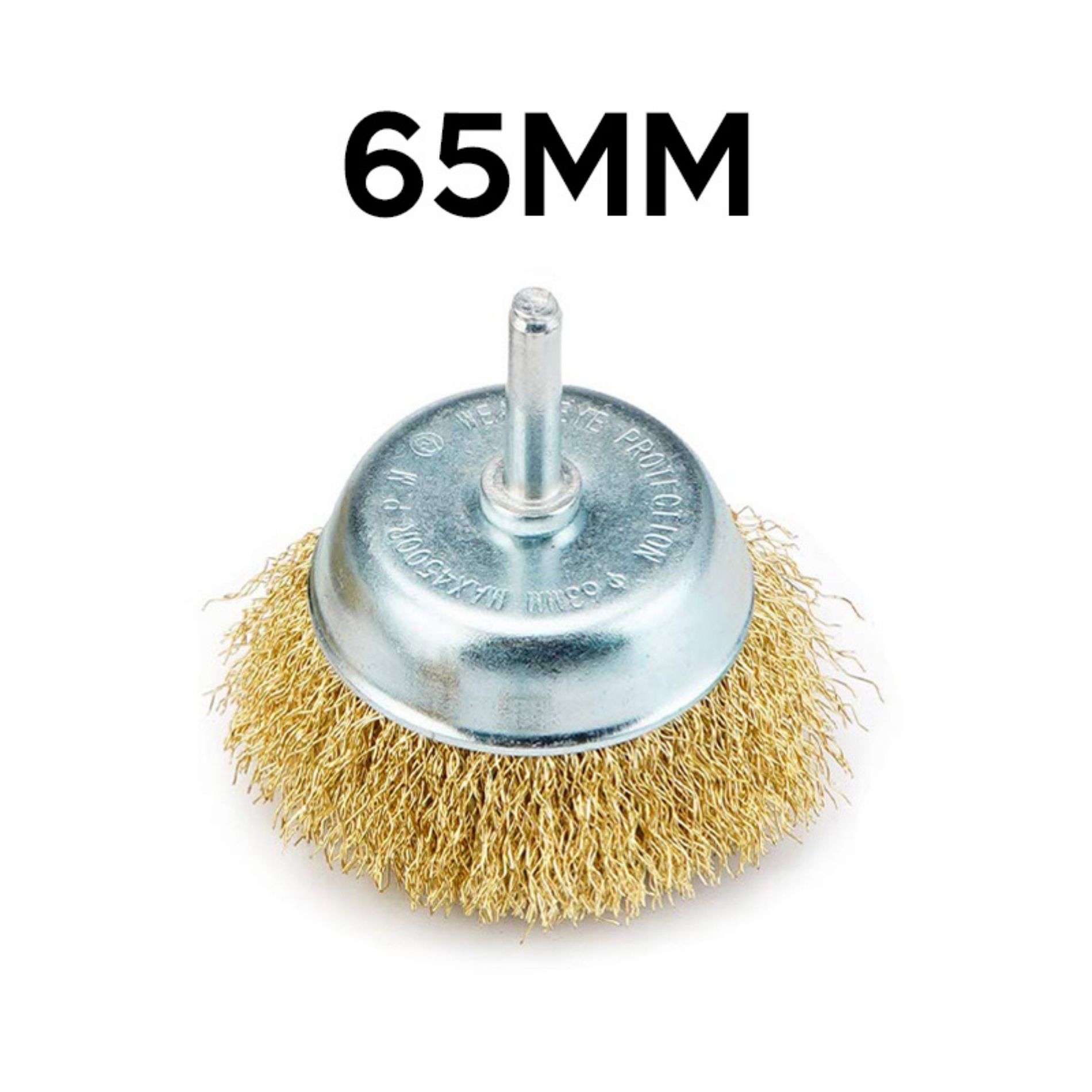Brass Wheel brush Cup Brush End Brush With 1/4 Inch Shank For Wood Grinding Rust Paint Removal Polish