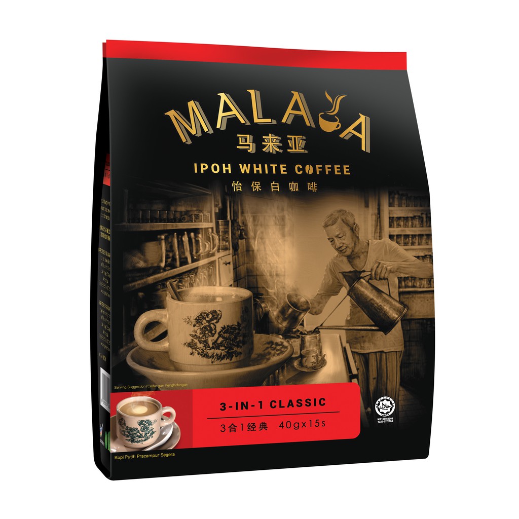 Malaya Ipoh Classic White Coffee (40g X 15 sachets) | Shopee Malaysia