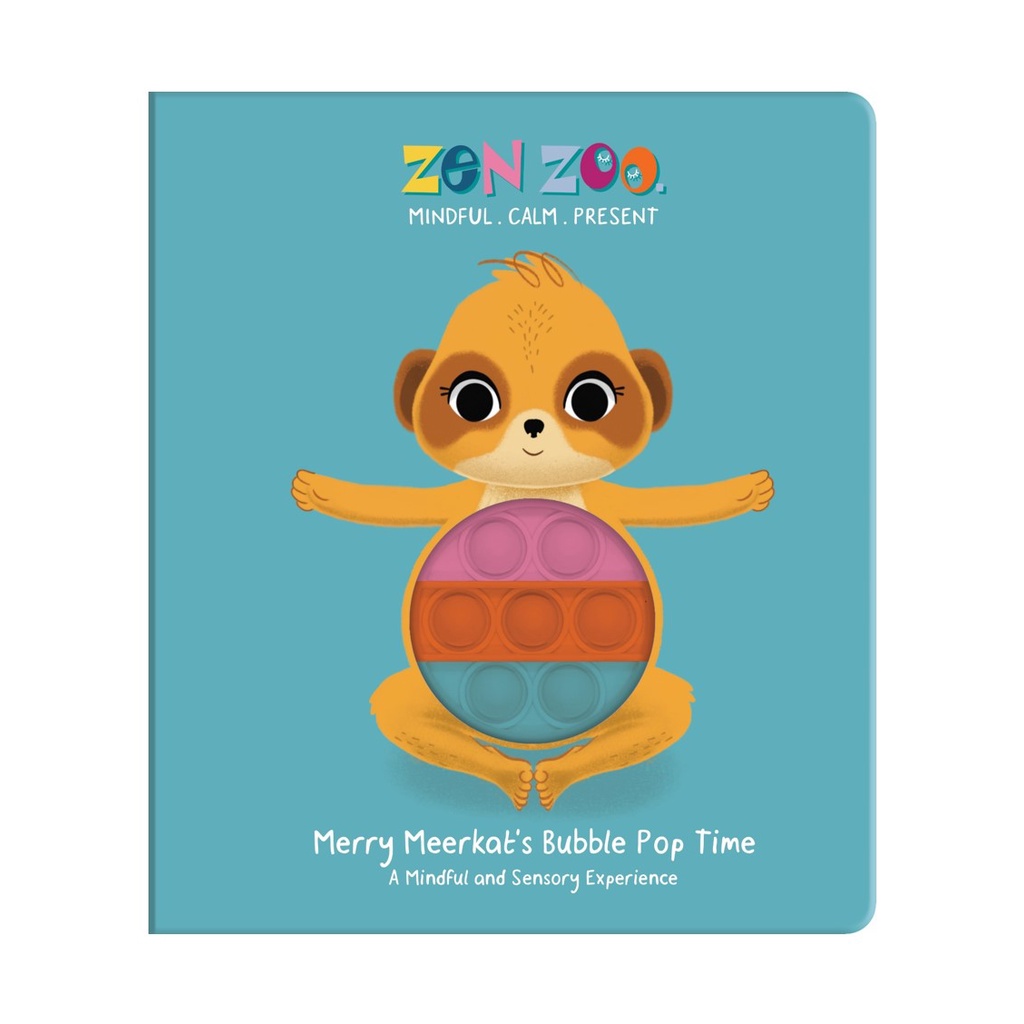 Zen Zoo Bubble Pop Time Story Book for Kids Merry Meerkat with Mindful