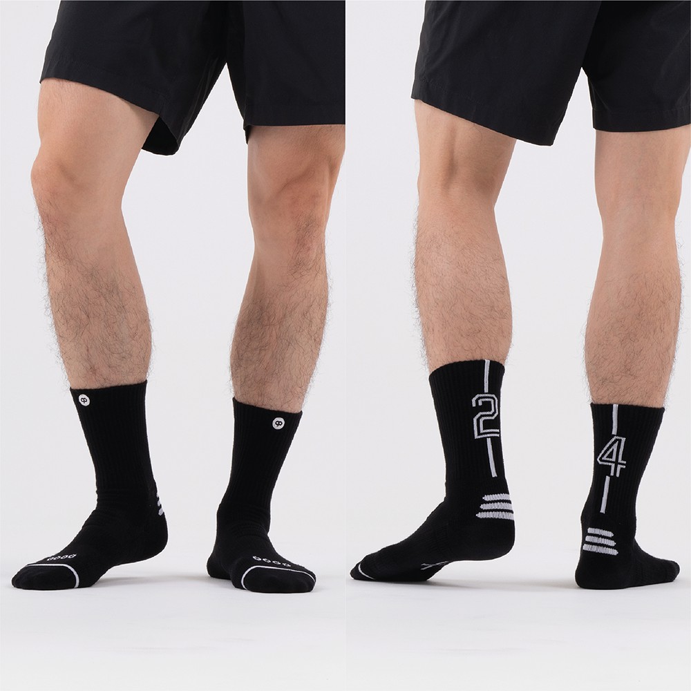 Goodpair Socks: Good Sport- Primo-Number Edition Personalised Number Black Sport Socks ( 7,8 sold out )