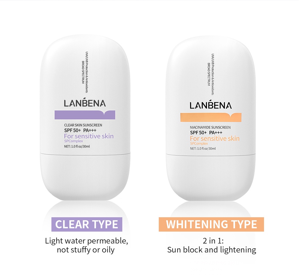 LANBENA Sunscreen SPF 50+ PA+++ High Sun Resistance Light Skin Feeling