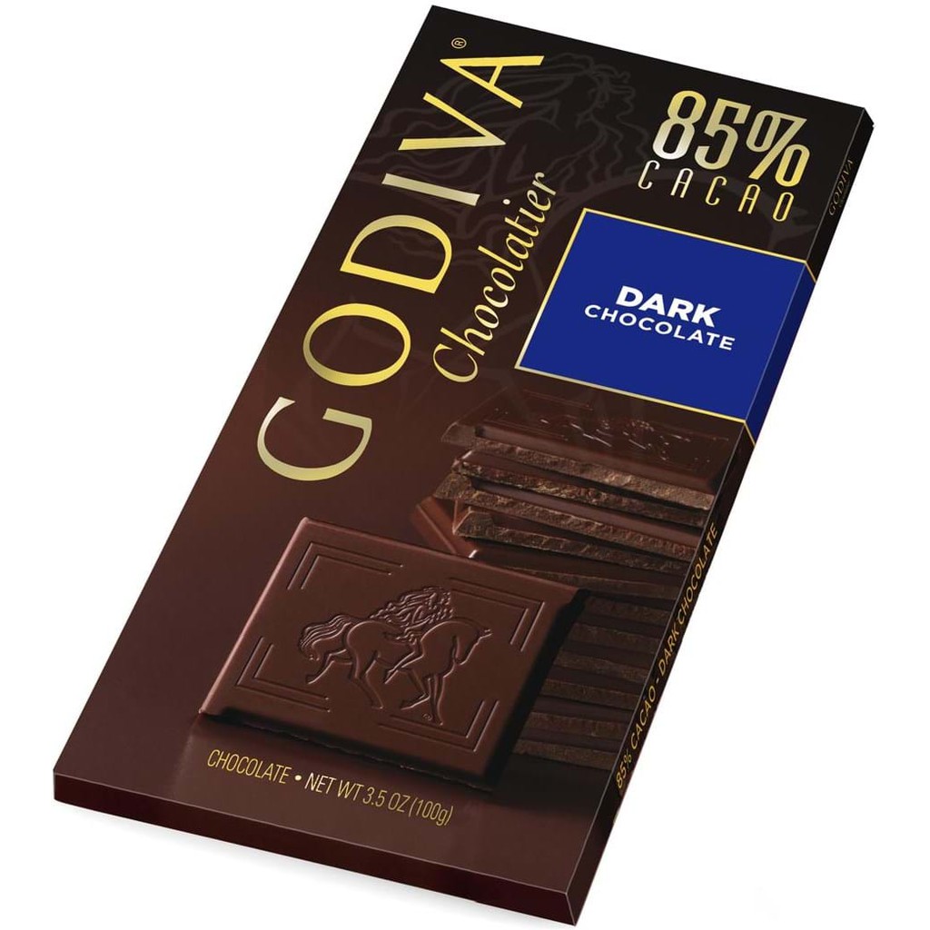 Godiva Chocolatier 85% Cacao Dark Chocolate 100G | Shopee Malaysia