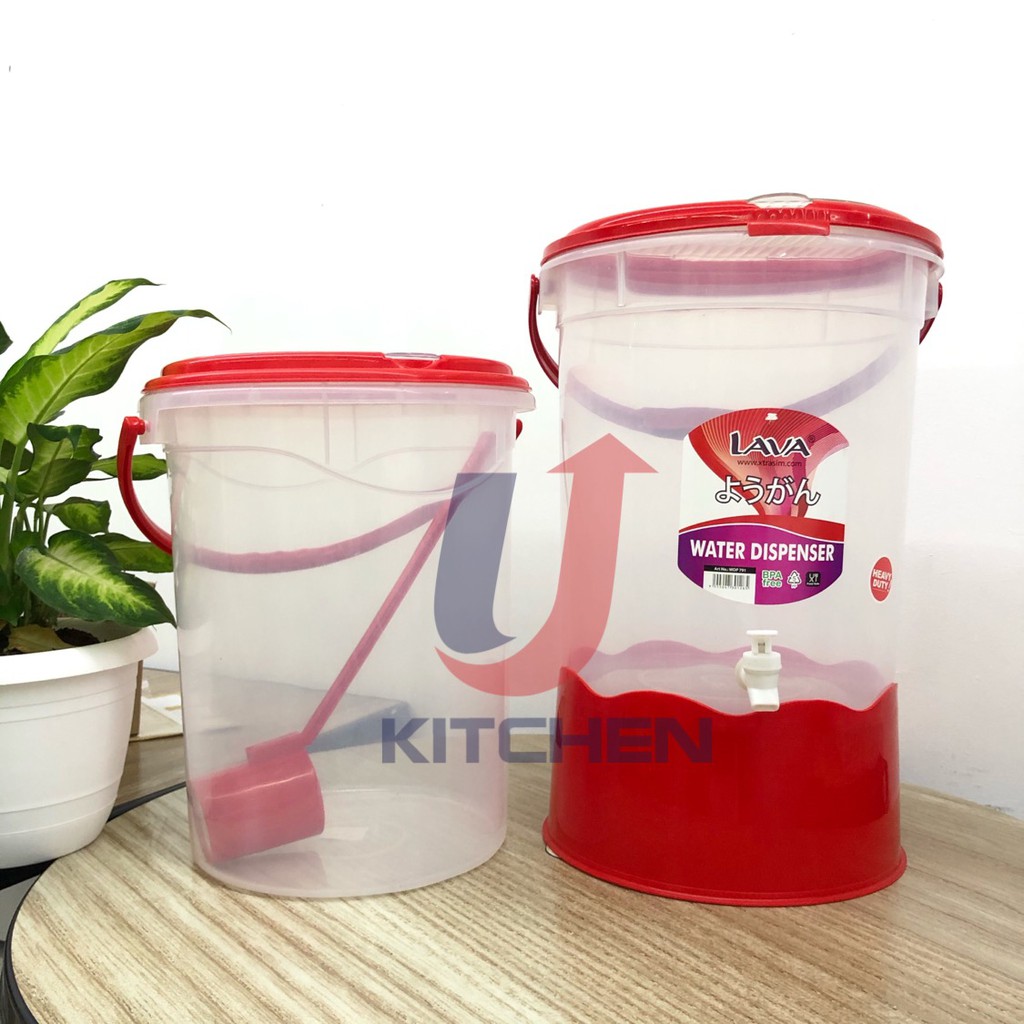 Lava 24l Juice Container With Scoop Water Dispenser Hot And Cold Bekas Air Kenduri Balang 6734