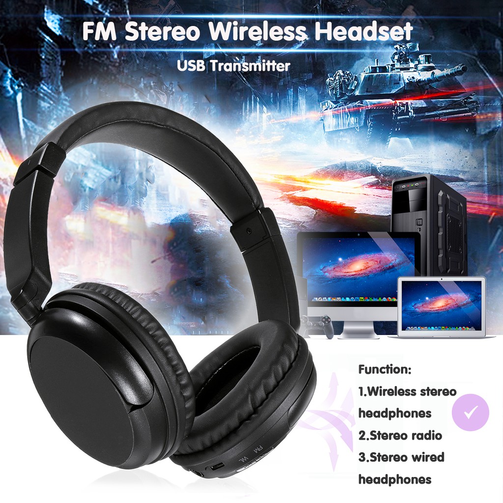 usb wireless headphones with microphone