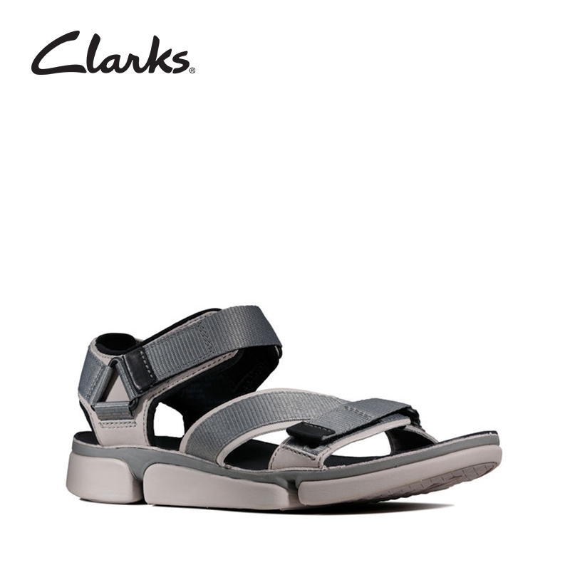 clarks sandals grey