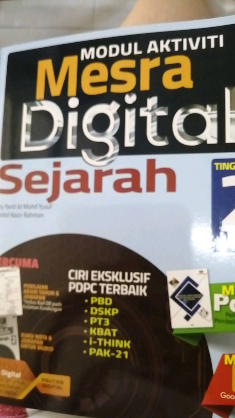 Modul Aktiviti Mesra Digital Sejarah Tingkatan 2 Shopee Malaysia