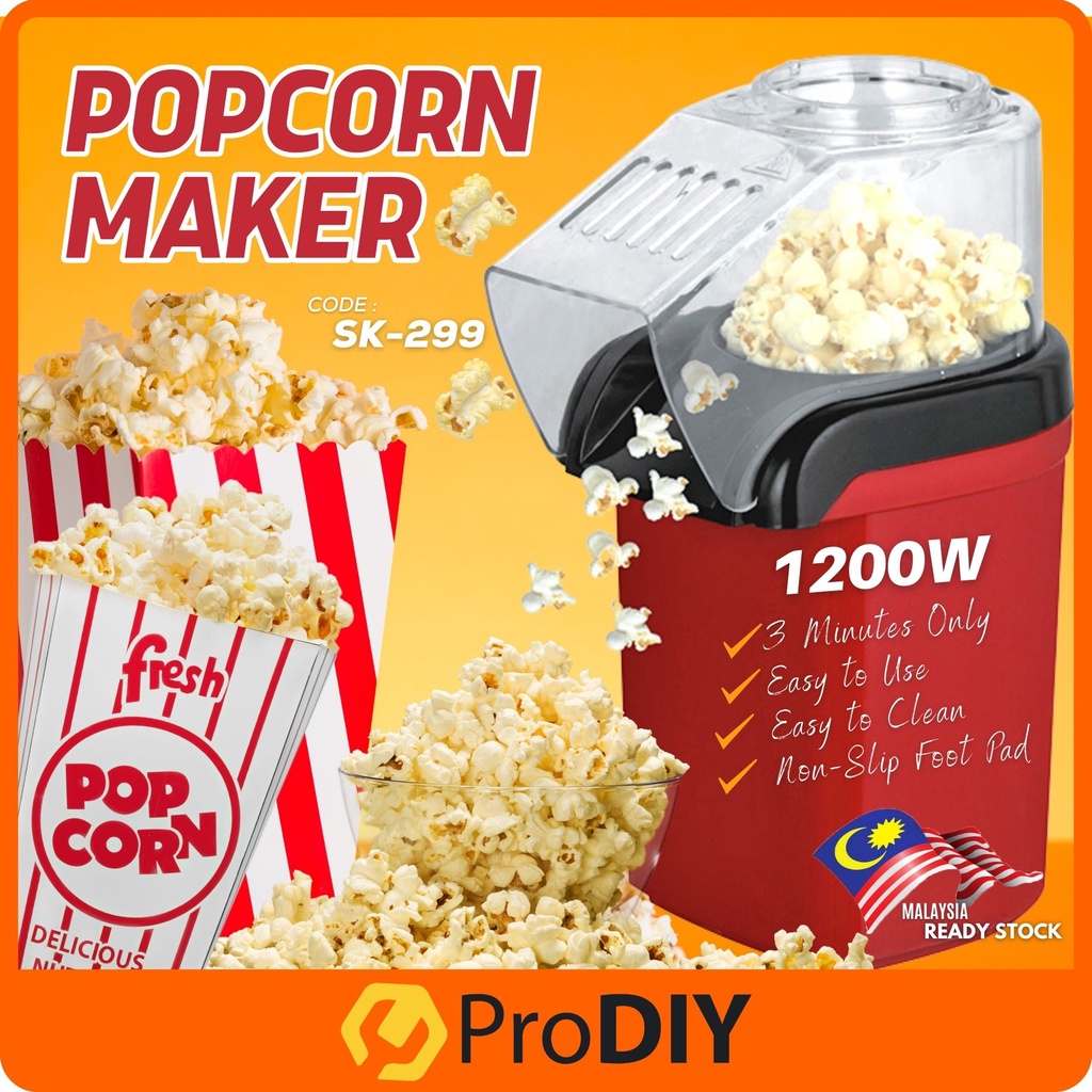 [READY STOCK] SK-299 Popcorn Maker 1200W Electric Machine Portable Household Blowing Popper Mesin Buat Popcorn 爆米花机