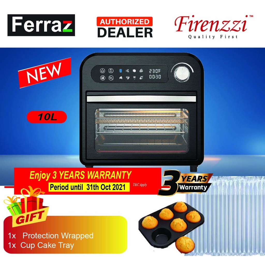 Firenzzi 10 Litres Turbo Air Fryer Oven FAD3120 Shopee Malaysia