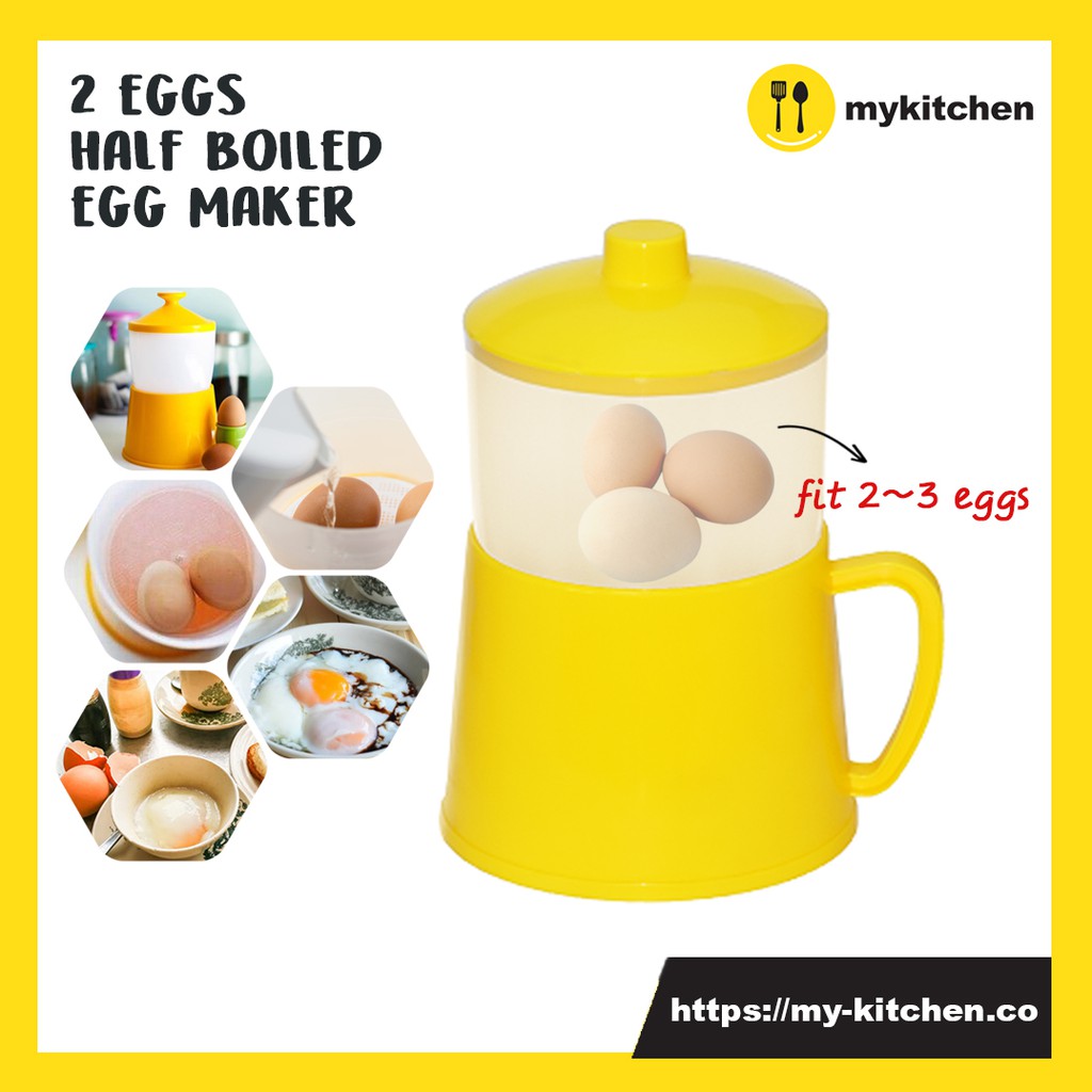 [MY KITCHEN] 2 Eggs Half Boiled Egg Maker Malaysian Traditional Egg Cooker Egg Boiler Container Telur Separuh Masak