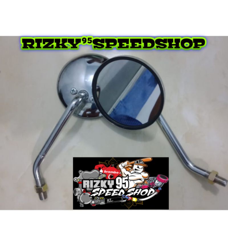 SUZUKI YAMAHA HONDA Universal Round Mirror Universal Chrome Round Mirror YamahaHONDA Cb gl mp Tiger Megapro Byson smart Revo absolute grand Universal
