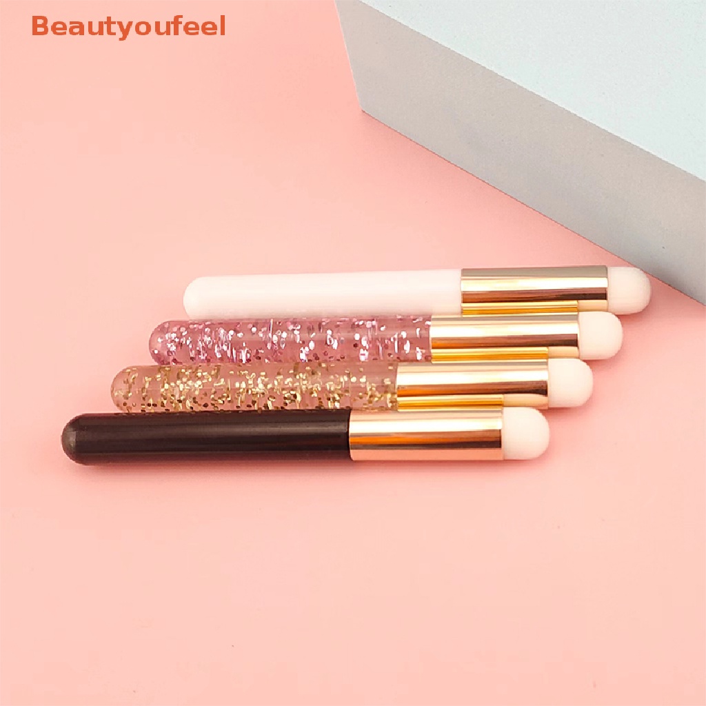 Beautyoufeel Round Head Lip Brush Makeup Brush Lip Smudge Brush Mini