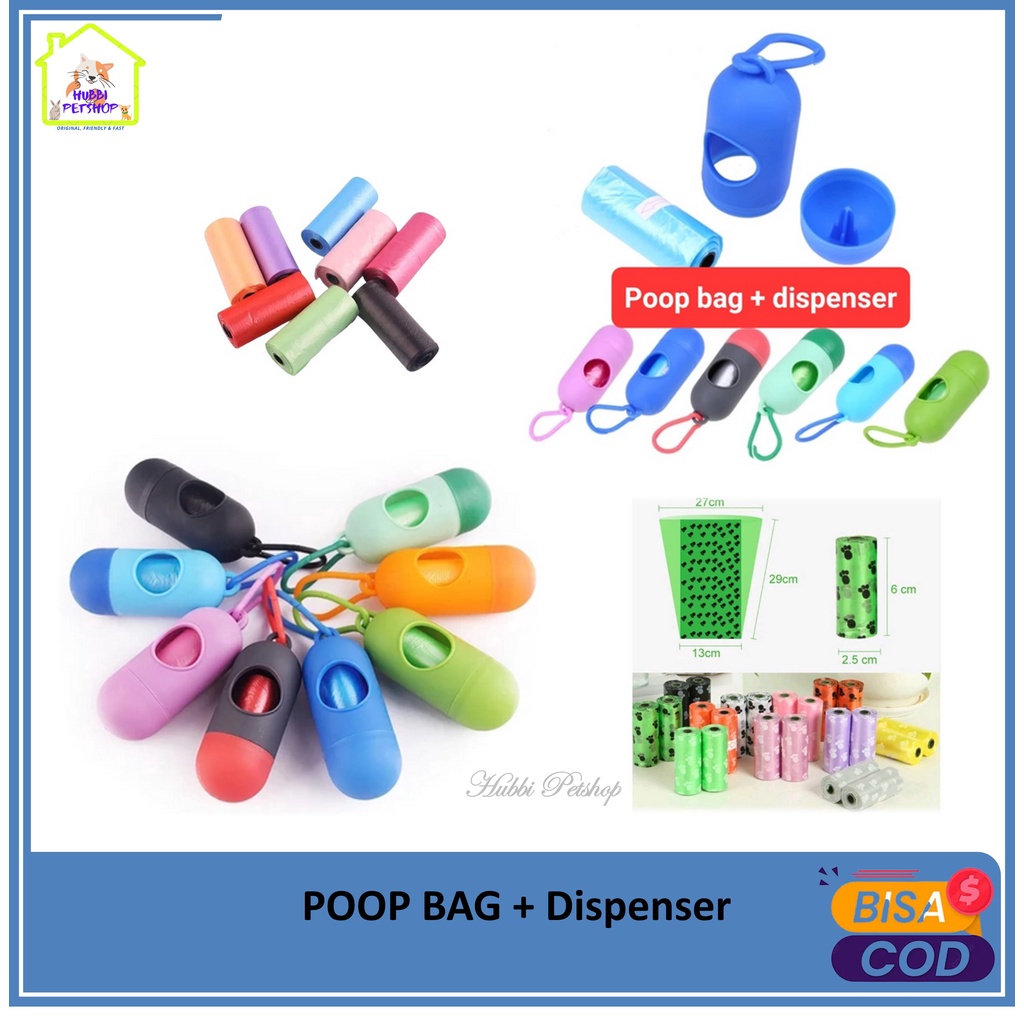 Poop bag dispenser Package Dog Cat Litter Box Trash bag Container Hanger poop bag Shopee