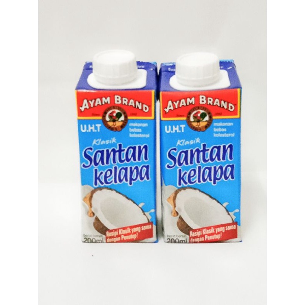 Ayam Brand UHT Classic Coconut Milk 200ml (With Cap) Shopee Malaysia