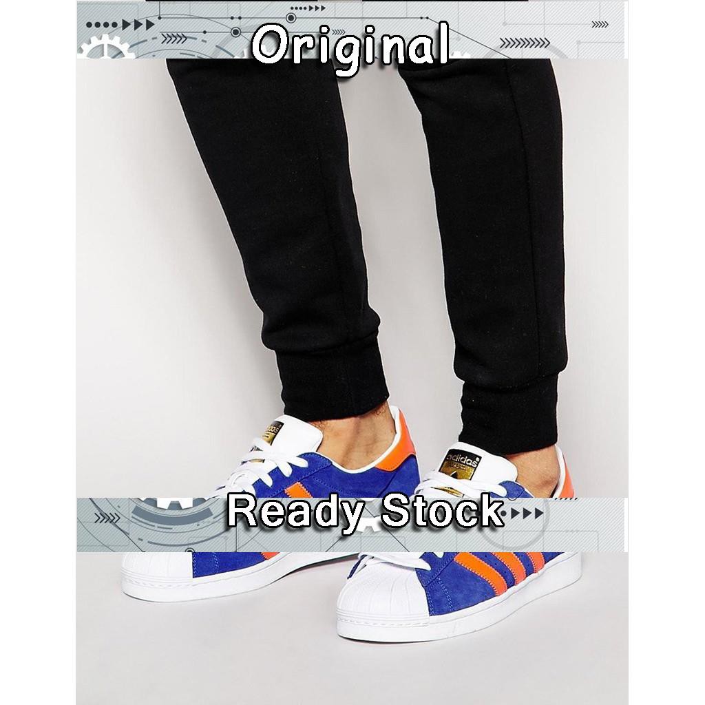 Original Adidas Superstar East River Rivalry Bold BlueOrangeMetallic Gold? Original Adidas Superstar East River Rivalry Bold BlueOrangeMetallic Gold?