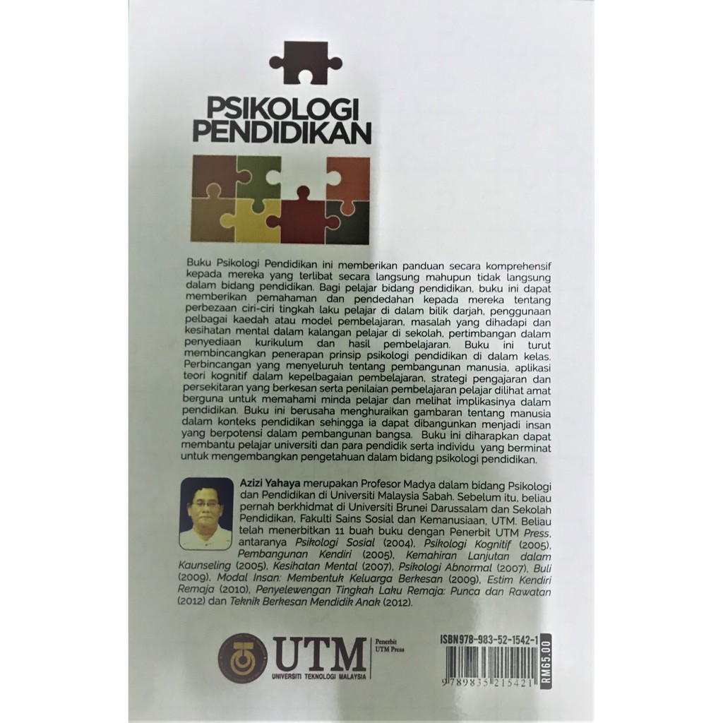 Psikologi Pendidikan Oleh Azizi Yahya Buku Anda Penerbit Utm Press Shopee Malaysia