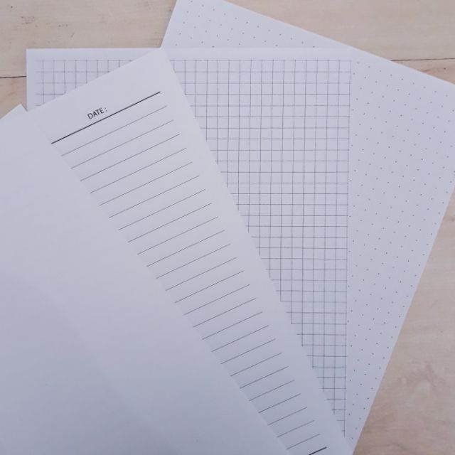 80pcs a4 paper plainlineddotsgrid foolscap journal bullet