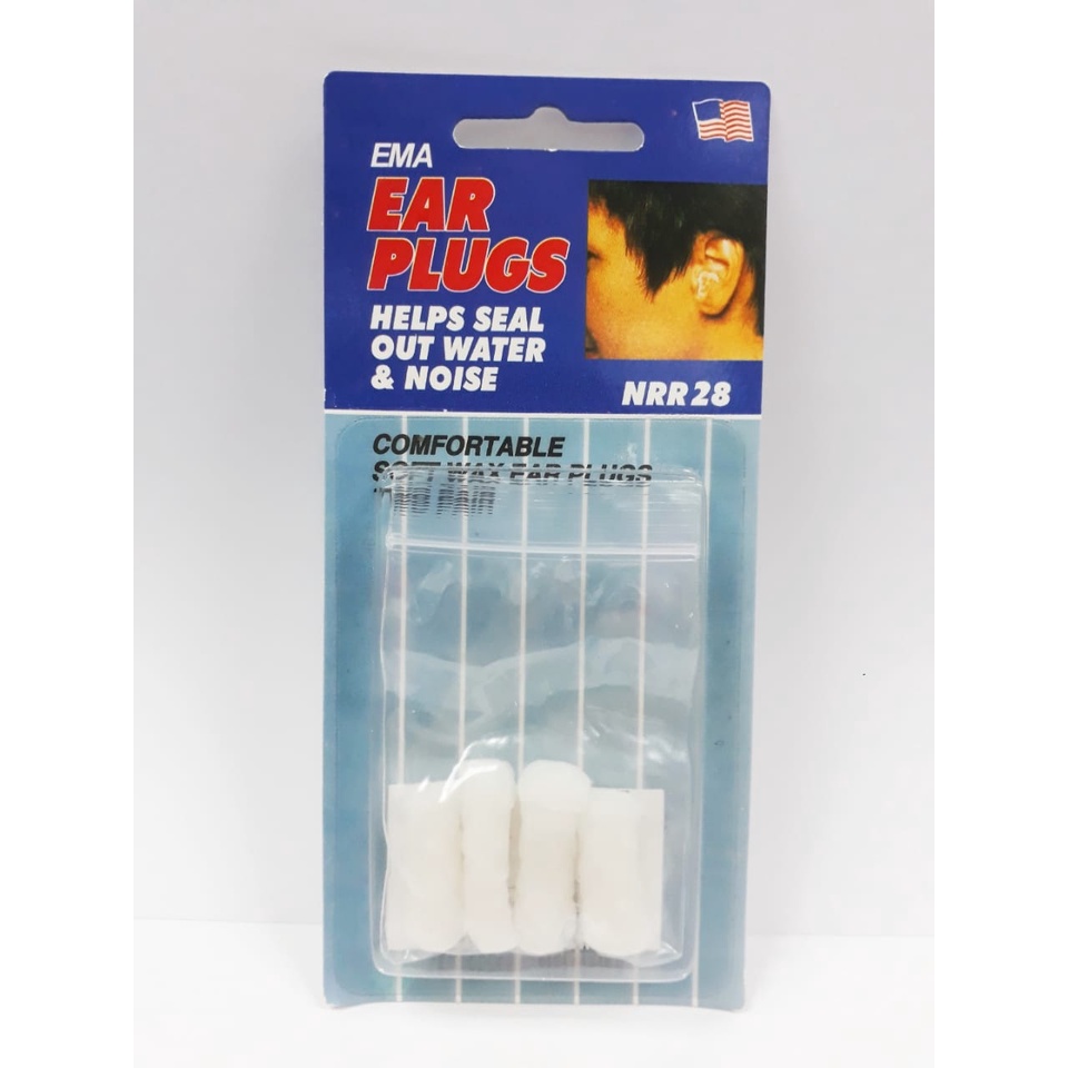 EMA Wax Ear Plugs 2 Pairs (Block Noise/ Block Water) Shopee Malaysia