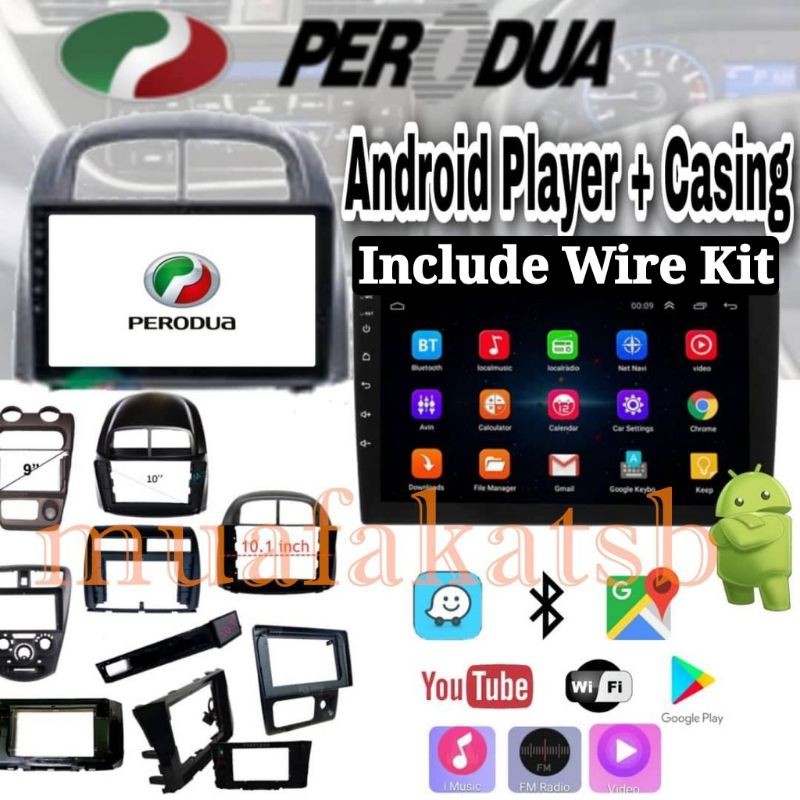 Free Camera 2 16g Android Player Perodua 9 10inch Oem Casing Plug N Play Socket Axia Alza Aruz Bezza Myvi Viva Bluetooth Shopee Malaysia
