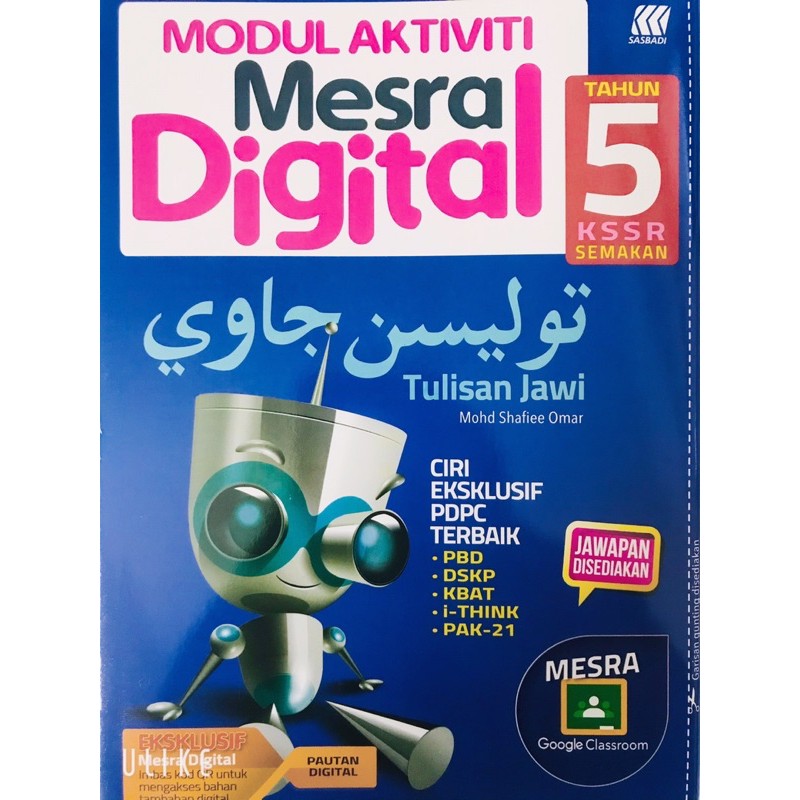 Modul Aktiviti Mesra Digital Tulisan Jawi Tahun 5 Kssr Senakan Shopee Malaysia