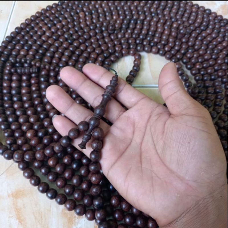KAYU Original 8mm tasbih asem 1000pcs tasbih 1000pcs tasbih Wood 8mm