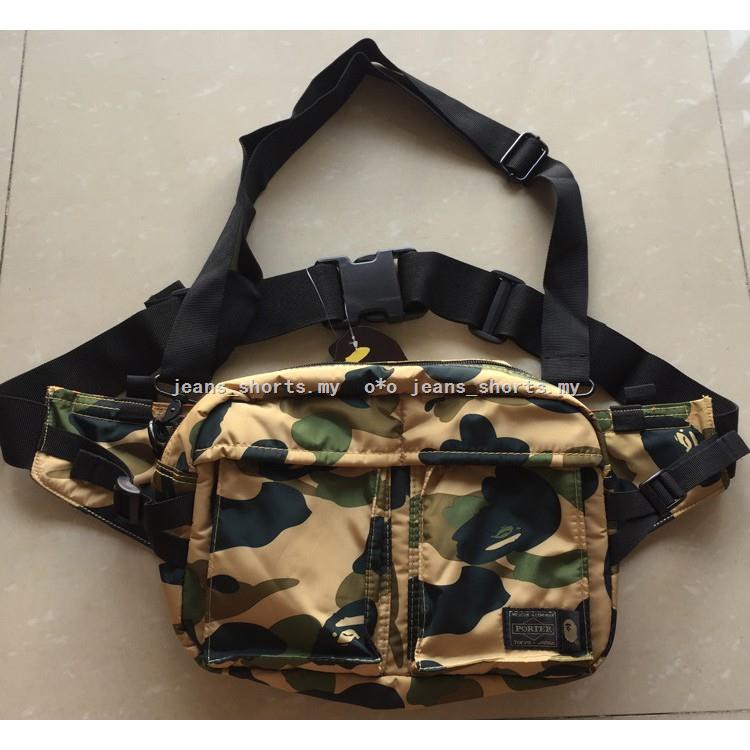 bape x porter sling bag