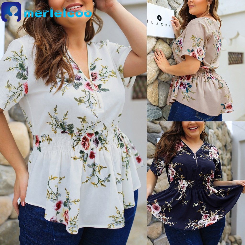 summer tops for plus size ladies