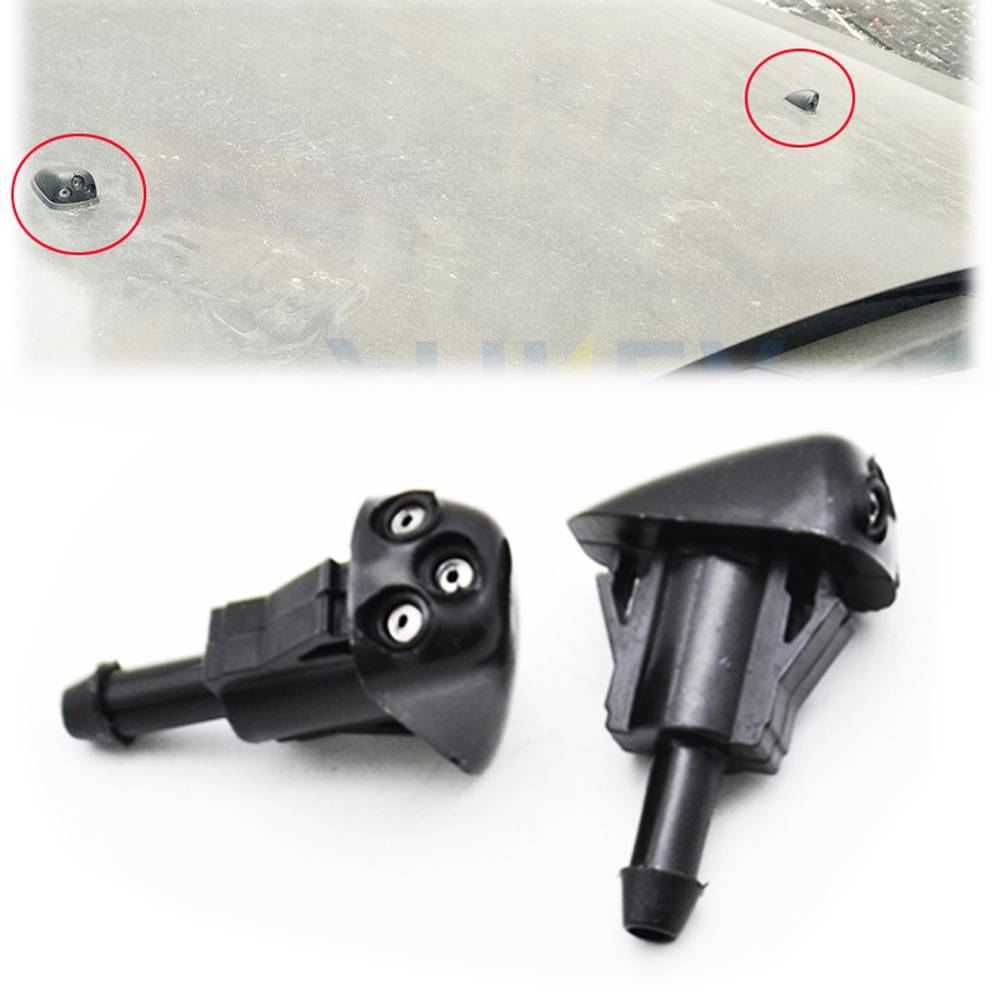 Pair Front Windscreen Washer Jet Nozzles Set For Hyundai Kia OE# 98630 ...