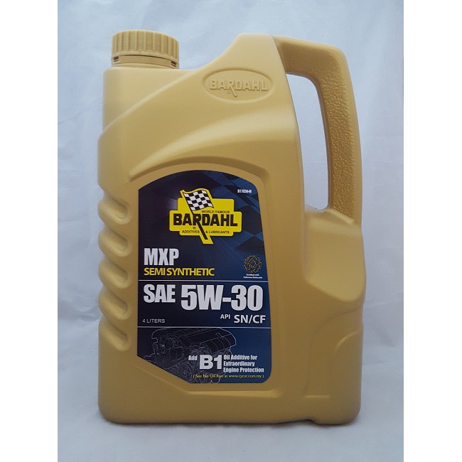 (PROMO!!!) GENUINE BARDAHL MXP ENGINE OIL 5W-30 SEMI SYNTHETIC 4LITRE ...
