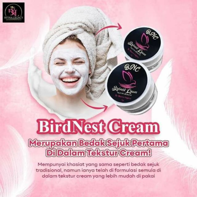 Bnc Bedak Sejuk Moden Birdnest Cream Shopee Malaysia