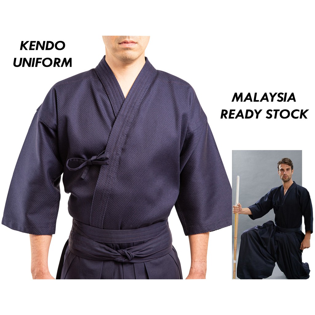 Kendo Martial Arts Uniform Kendogi Navy Blue Karate Tawkondo Baju Silat