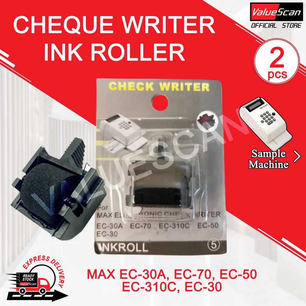 CHEQUE WRITER INK ROLLER MAX EC30A/ EC70/ EC50/ EC310C/ EC30